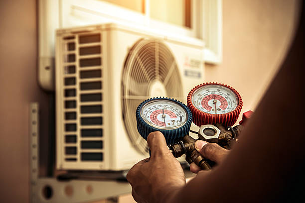 Professional Hvac Maintenance technician working in Ball Ground, GA
